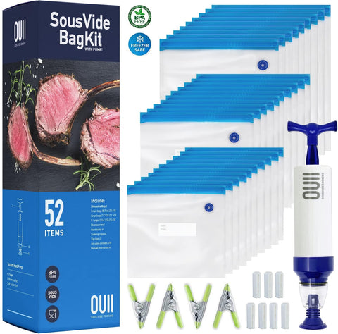 Sous Vide Bags Kit - 52 PCS